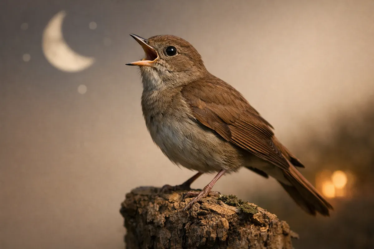 Editorial checklist image for bird chirping at night showing visible clues and comparison notes.